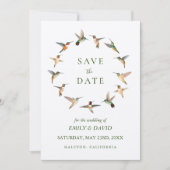 Rufous Hummingbird Sparen de Datum Aankondiging (Voorkant)