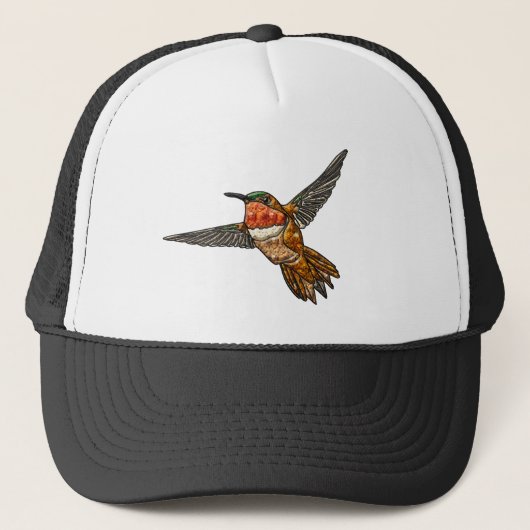 Rufous Hummingbird Trucker Pet (Voorkant)