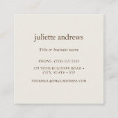 Rufous Hummingbird Vierkante Visitekaartje (Achterkant)