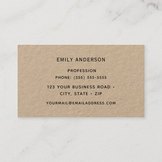 Rufous Hummingbird Visitekaartje (Achterkant)