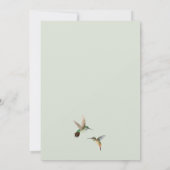 Rufous Hummingbird Wedding RSVP Uitnodiging (Achterkant)