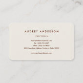 Rufous Hummingbirds-Visitekaartje Visitekaartje (Achterkant)