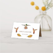 Rufous Hummingbirds Wedding Place Card Plaatskaartje (Achterkant)