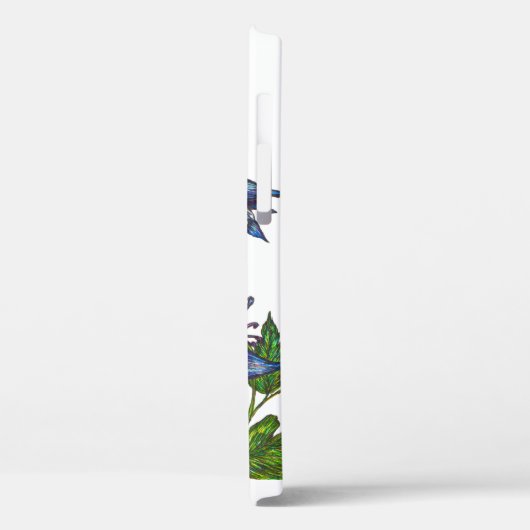 Rufous kolibrie en Columbine Case-Mate iPhone Case (Achterkant / Links)