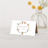 Rufous kolibries bruiloft plaatskaartje (Achterkant)