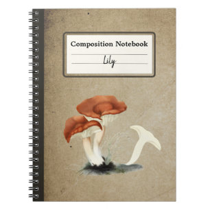 Rufous Milkcap Mushroom Gepersonaliseerde samenste Notitieboek