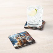Rufus - Een schattige rode panda Bier Onderzetter (Rechterzijde)
