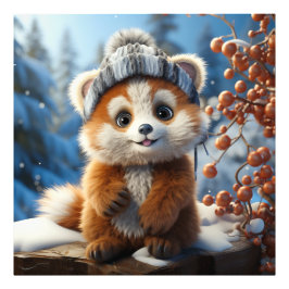 Rufus - Een schattige rode panda Foto Afdruk