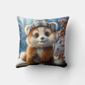 Rufus - Een schattige rode panda Kussen (Achterkant)