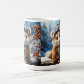 Rufus - Een schattige rode panda Magische Mok (Midden)