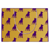"Rufus" Que dog Gift Bag - Omega Psi Phi Groot Cadeauzakje (Voorkant)