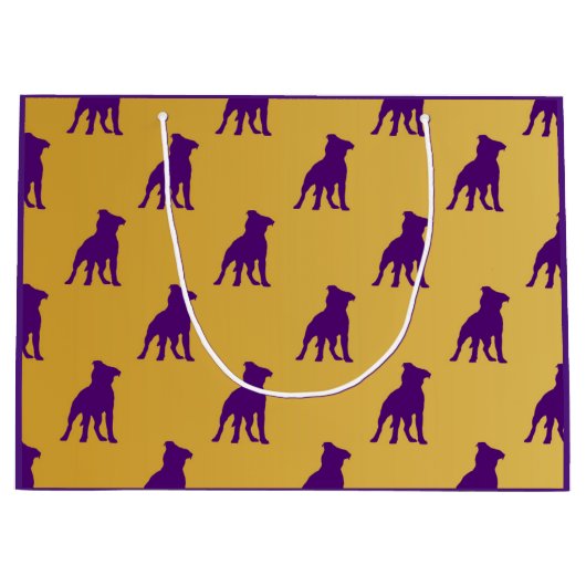 "Rufus" Que dog Gift Bag - Omega Psi Phi Groot Cadeauzakje (Voorkant)