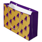 "Rufus" Que dog Gift Bag - Omega Psi Phi Groot Cadeauzakje (Voorkant Gekanteld)