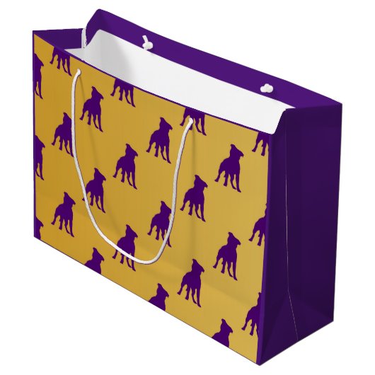 "Rufus" Que dog Gift Bag - Omega Psi Phi Groot Cadeauzakje (Voorkant Gekanteld)