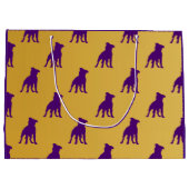 "Rufus" Que dog Gift Bag - Omega Psi Phi Groot Cadeauzakje (Achterkant)