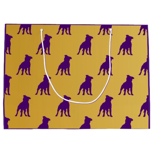 "Rufus" Que dog Gift Bag - Omega Psi Phi Groot Cadeauzakje (Achterkant)
