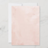 Rug 70e verjaardag Waterverf roze bloemen Kaart (Achterkant)