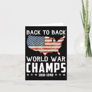 Rug Aan Rug Onverslagen Wereld Oorlog Kampioenen - Kaart