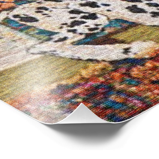 Rug Burn Chase Dog en Cat Foto Afdruk (Hoek)