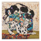 Rug Burn Chase Dog en Cat Foto Afdruk (Voorkant)