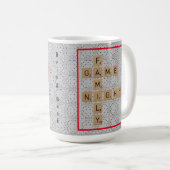 Rug de nacht van het Spel van de Familie Koffiemok (Voorkant rechts)