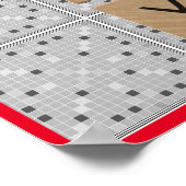 Rug de nacht van het Spel van de Familie Poster (Hoek)