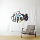 Rug en lichaam kwetst het leven van de verpleegste wandkleed (In Situ (horizontaal))