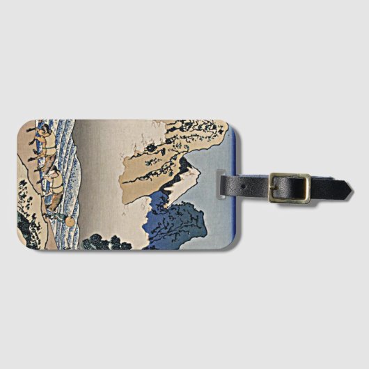 Rug Fuji berg van de Minobu-rivier Hokusai Bagagelabel (Voorkant (horizontaal))