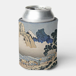 Rug Fuji berg van de Minobu-rivier Hokusai Blikjeskoeler