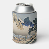 Rug Fuji berg van de Minobu-rivier Hokusai Blikjeskoeler (Blikje Achterkant)
