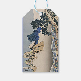 Rug Fuji berg van de Minobu-rivier Hokusai Cadeaulabel