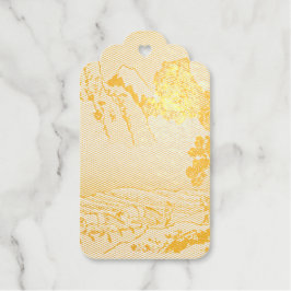 Rug Fuji berg van de Minobu-rivier Hokusai Cadeaulabels