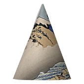 Rug Fuji berg van de Minobu-rivier Hokusai Feesthoedjes (Links)