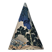 Rug Fuji berg van de Minobu-rivier Hokusai Feesthoedjes (Rechts)