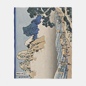Rug Fuji berg van de Minobu-rivier Hokusai Fleece Deken (Voorkant)