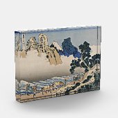 Rug Fuji berg van de Minobu-rivier Hokusai Fotoblokken (Links)