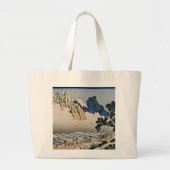 Rug Fuji berg van de Minobu-rivier Hokusai Grote Tote Bag (Voorkant)