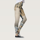 Rug Fuji berg van de Minobu-rivier Hokusai Leggings (Rechts)