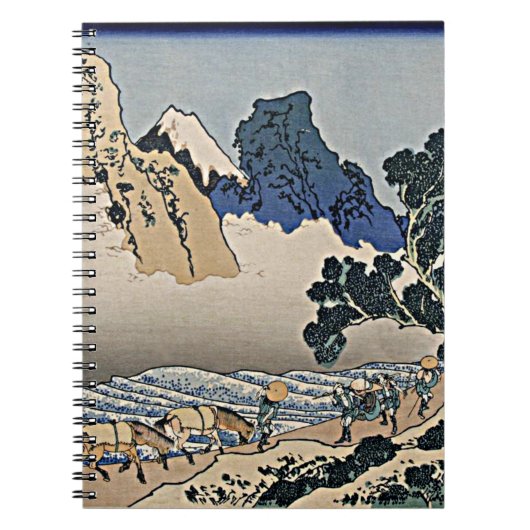 Rug Fuji berg van de Minobu-rivier Hokusai Notitieboek (Voorkant)