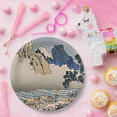 Rug Fuji berg van de Minobu-rivier Hokusai Papieren Bordje (Feest)