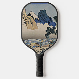 Rug Fuji berg van de Minobu-rivier Hokusai Pickleball Paddle