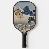 Rug Fuji berg van de Minobu-rivier Hokusai Pickleball Paddle (Achterkant)