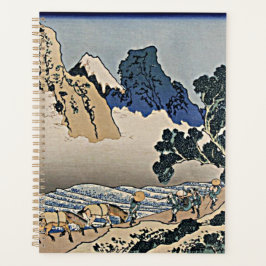 Rug Fuji berg van de Minobu-rivier Hokusai Planner