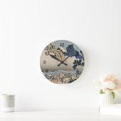 Rug Fuji berg van de Minobu-rivier Hokusai Ronde Klok (Huis)