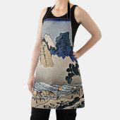 Rug Fuji berg van de Minobu-rivier Hokusai Schort (Insitu)