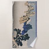 Rug Fuji berg van de Minobu-rivier Hokusai Strandlaken (Voorkant)
