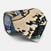 Rug Fuji berg van de Minobu-rivier Hokusai Stropdas (Opgerold)