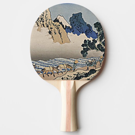Rug Fuji berg van de Minobu-rivier Hokusai Tafeltennisbatje (Voorkant)