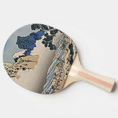 Rug Fuji berg van de Minobu-rivier Hokusai Tafeltennisbatje (Zijkant)