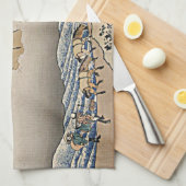 Rug Fuji berg van de Minobu-rivier Hokusai Theedoek (Quarter Fold)